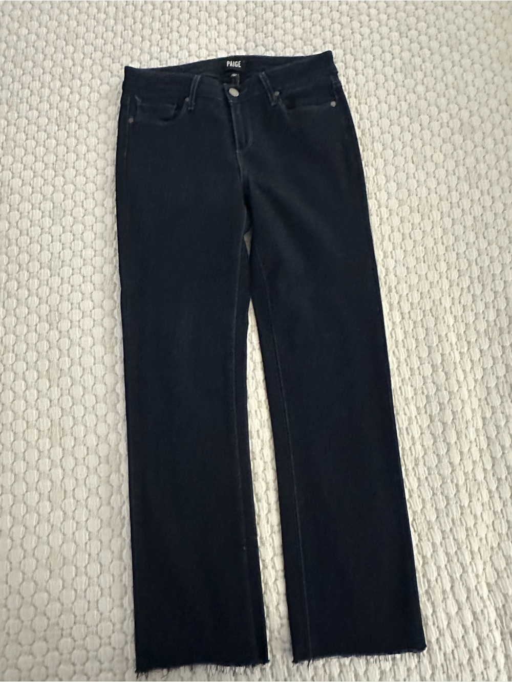 Paige Skyline Straight-Leg Jeans - Dark Wash